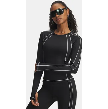 Dámské tričko Under Armour UA ColdGear Textured Crew 6003999-004 Černá XXL