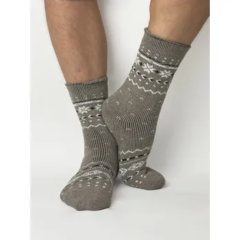 Pánské ponožky Pánské alpakové ponožky béžové, VELIKOST 44 - 47