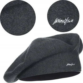 Čepice Majka baret šedý, univerzální velikost, akryl