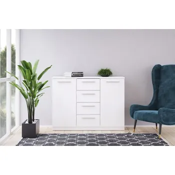 Nábytek CASARREDO ENGLAND komoda 2D4S, bílá