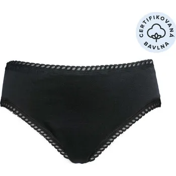 Menstruační kalhotky Menstruační kalhotky na slabou menstruaci - Anaé, černé, vel. XXL