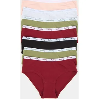 Dámské oblečení Sinsay - Sada 7 kalhotek hipster - vícebarevná - 111GF-MLC - 111GF-MLC-L