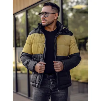 Pánský kabát Černá pánská sportovní zimní bunda Bolf 1975 - M