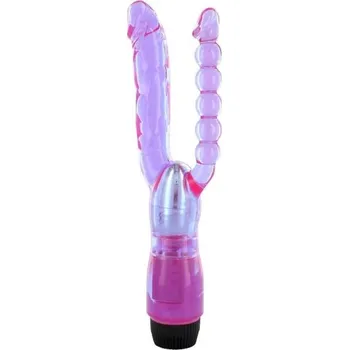 Vibrátor Seven Creations Xcel Double Penetrating Vibrator Purple