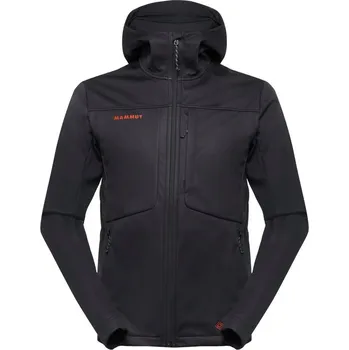 Mammut Mammut Ultimate VIII SO Hooded Jacket Men 25 Years Barva - Velikost: Černá - L