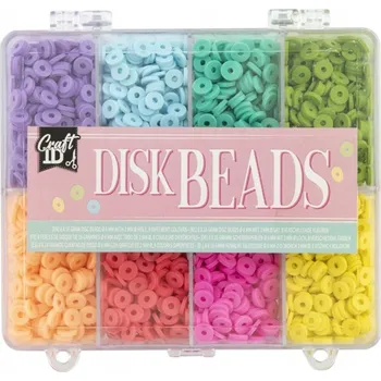 Dětské navlékací korálky SADA KORÁLKŮ NA VÝROBU NÁRAMKŮ A BIŽUTERIE, CHARMS PŘÍVĚSKY, PLOCHÉ KORÁLKY