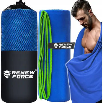 Ručník Rychleschnoucí ručník Renew Force ULTRA LEHKÝ RYCHLESCHNOUCÍ RUČNÍK NA PLÁŽ sadа 100 cm x 180 cm