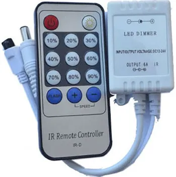 Příslušenství pro LED osvětlení Stmívač pro LED pásky 6A 72W + dálkový ovladač , VELKOOBCHOD
