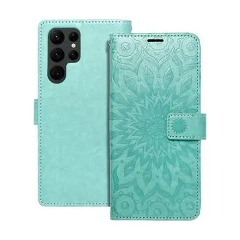 Pouzdro na mobilní telefon Pouzdro MEZZO Book pro SAMSUNG S22 Ultra mandala zelené - OEM + zdarma možnost vyzkoušet a vrátit zboží do 30 dní