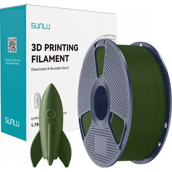 Filament PLA filament+ Sunlu 1,75 mm 1 kg zelený