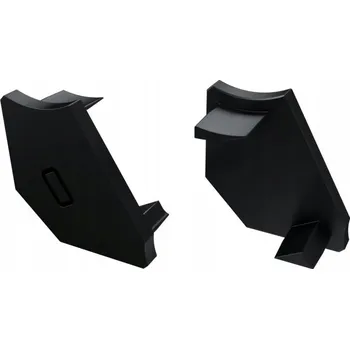 LED lišta Záslepka pro LED profil Lumines typ H pravá černá