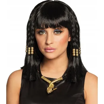 Karnevalová paruka Boland paruka polodlouhé černé copy