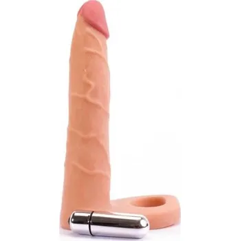 Připínací penis The Ultra Soft Double-Vibrating