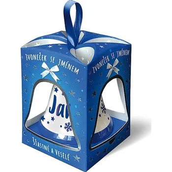 Vánoční dekorace Nekupto Vánoční zvonek se jménem JAN