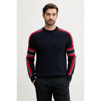 Pánský svetr Vlněný svetr Fusalp Spectavia I2114 námořnická modř 59X, vel. M