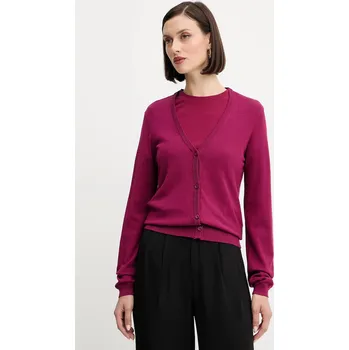 Dámský svetr Kardigan Silvian Heach LATYA GPA25039CD růžová 43X, vel. L