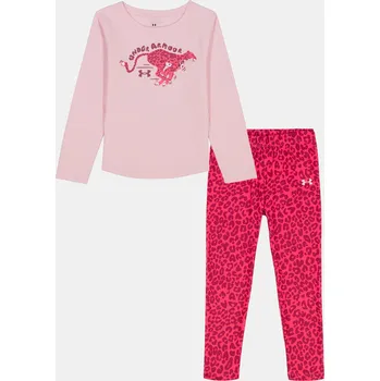 Under Armour Dívčí set UA PRINTED LS LEGGING SET UAFII68R-685 Růžová 92-97