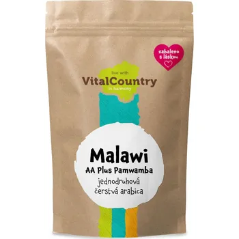 Káva Vital Country Malawi AA Plus Pamwamba káva Varianta: Mletá, Množství: 1kg
