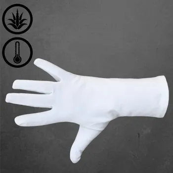 Rukavice KNITVA Dámské bavlněné rukavice s Aloe Vera bílé Dámské 8