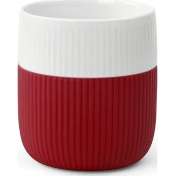 Royal Copenhagen Porcelánový hrnek Fluted Contrast Crimson 350 ml
