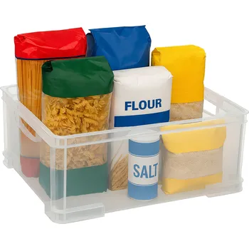 Úložný box CURVER Úložný box, rovná plastová bedýnka, stohovatelný AURORA - 44 x 35 x 16 (19L)