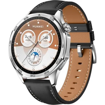 Ostatní příslušenství k chytrým hodinkám VSECHNONAMOBIL 125107 LEATHER Kožený řemínek pro Huawei Watch GT 5 46mm / GT 6 46mm černý