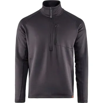 Rybářské oblečení Grundéns Termoprádlo Grundies Thermal 1/2 Zip Black - XXXL