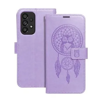 Pouzdro na mobilní telefon Pouzdro MEZZO Book pro SAMSUNG A53 5G lapač snů fialové - OEM + zdarma možnost vyzkoušet a vrátit zboží do 30 dní