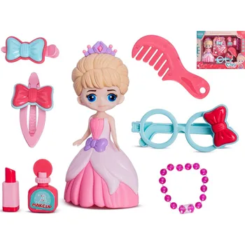 Panenka MikroTrading Panenka princezna - 16 cm - se sadou krásy