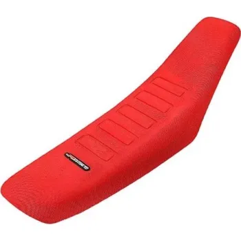Univerzální potah na sedlo motocyklu Červený Voděodolný protiskluzový PVC kryt na sedadlo Honda KTM Yamaha Kawasaki 50–250cc červená