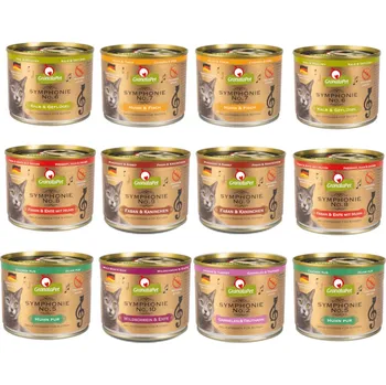 Krmivo pro kočku GRANATAPET Symphonie No. MIX 7 PŘÍCHUTÍ - mokré krmivo pro kočky - 12x200g