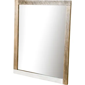 Zrcadlo Nástěnné zrcadlo Adesso 120 cm z masivu hnědé/šedé