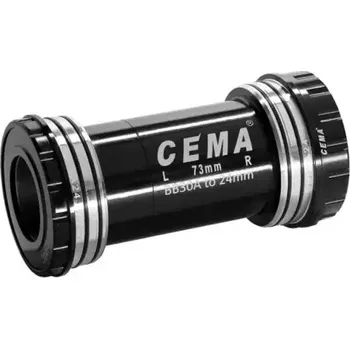 Cema BB30A-asymetrický Interlock 24 mm osa středové složení Steel černá