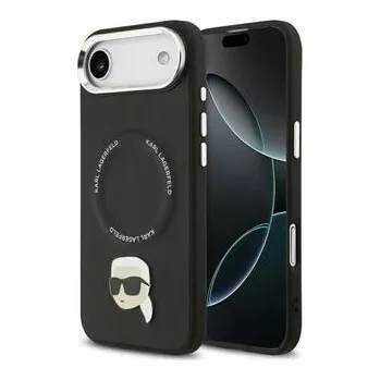Pouzdro na mobilní telefon KARL LAGERFELD kryt pro IPHONE 17 Air kompatibilní s MagSafe KLHMP17MPSMLRKLK (PU Karl Pin) černý - Karl Lagerfeld + zdarma možnost vyzkoušet a vrátit zboží do 30 dní
