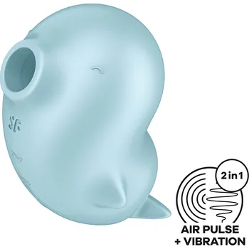 Vibrátor Satisfyer Sassy Seal (Blue), pulzátor na klitoris