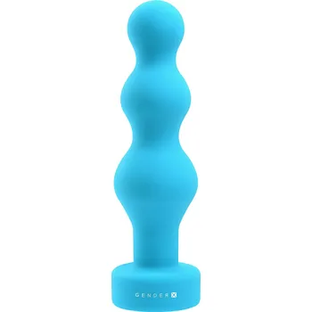 Gender X Plugged Up (Blue), vibrační kuličky do zadku