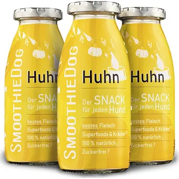 Pamlsek pro psa Smoothie pro psy Kuřecí vývar - SmoothieDog, 250 ml