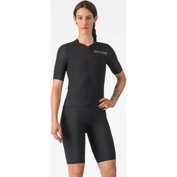 Cyklistické kalhoty CASTELLI Cyklistické kalhoty krátké s laclem - PREMIO EVO W DT - černá S