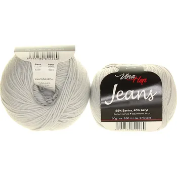 Příze Vlna Hep Jeans světle šedá 8230
