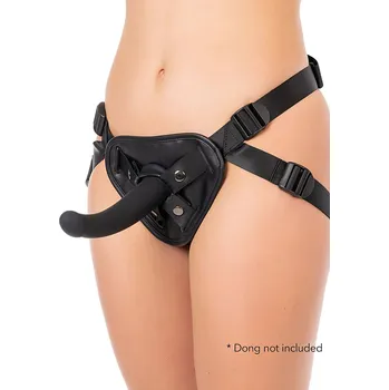 Připínací penis Hidden Desire Back Support Strap-On, opěrný postroj na připínací penis