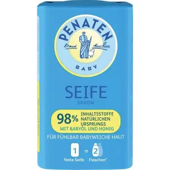 Dětská kosmetika Penaten Baby tuhé mýdlo s obsahem dětského oleje a medu 90g
