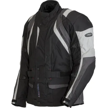 Moto bunda Pánská textilní motocyklová bunda Lookwell RIVAGE černo-šedá Velikost: XXL