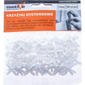 MOTIVE Distanční křížky 3,5 mm pro obklady a dlažbu (100 ks)