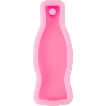 Růžová silikonová forma na pryskyřici 8,3 × 3,2 cm Forma ve tvaru lahve Silikonová forma na šperky a přívěsky
