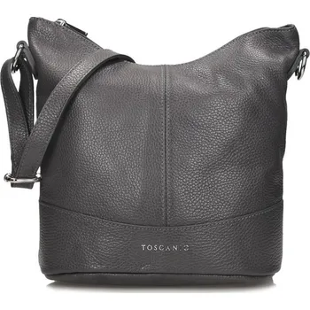 Toscanio kožená kabelka 16176 TOS D27 šedá