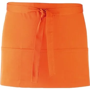 Gastro oděv Premier Workwear Krátká číšnická zástěra s kapsami - Oranžová