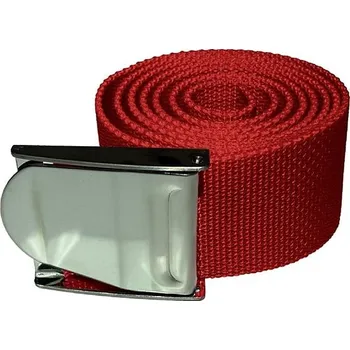 Opasek Agama s kovovou přezkou 1,5 m, tmavě červená