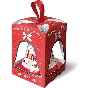 Vánoční dekorace Nekupto Vánoční zvonek se jménem JANA