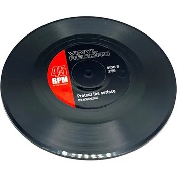 Podtácek pod sklenice ve tvaru retro desky - červená barva