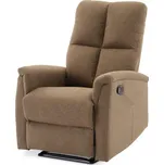 Vikio Relaxační křeslo hnědá látka AKR103H